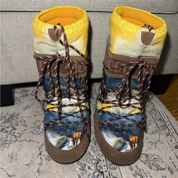 Moon Boot X Guest In Residence Icon High Postcard Cocoa Boots - Picture 5 of 10